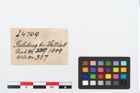 Etikett zu Bronzering (NHMW-PRAE-024709)